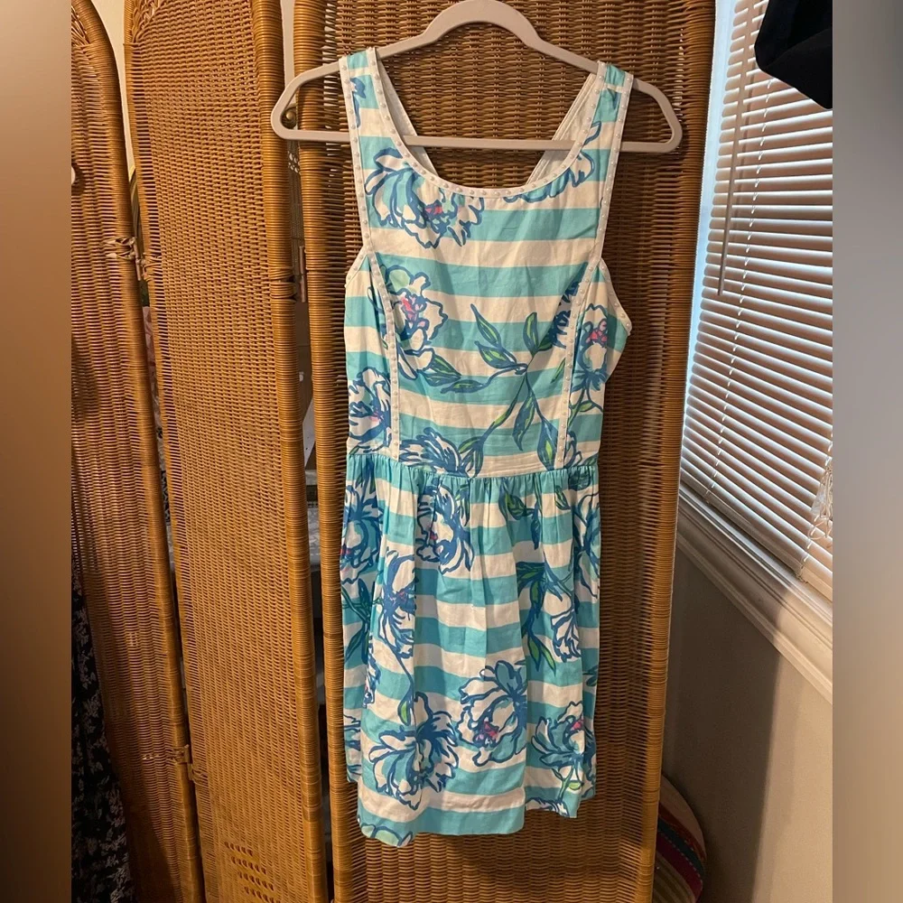 Lilly Pulitzer striped dress with pearl beading. - Picture 1 of 6